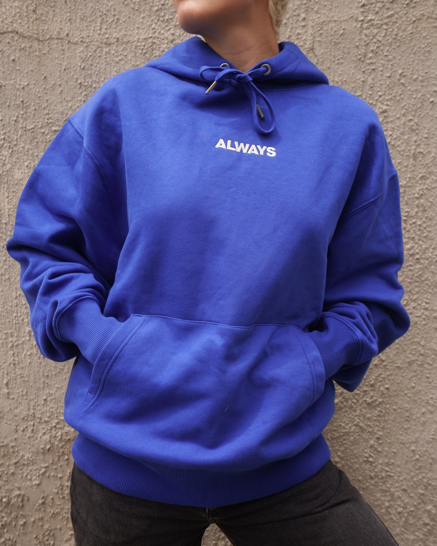 Hoodie "Blau" ALWAYS ON THE MOVE